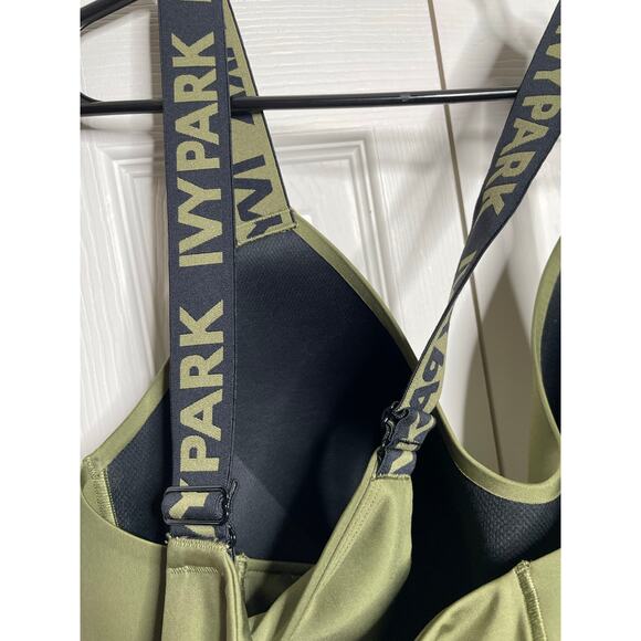 Adidas Ivy Park Peloton Womens 3X Olive Green Sports Bra - Picture 5 of 8